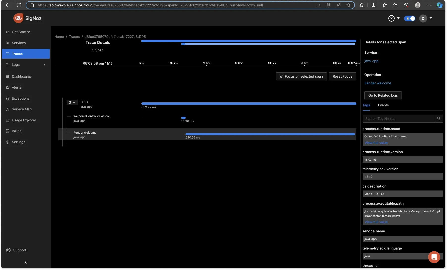 Information from spans