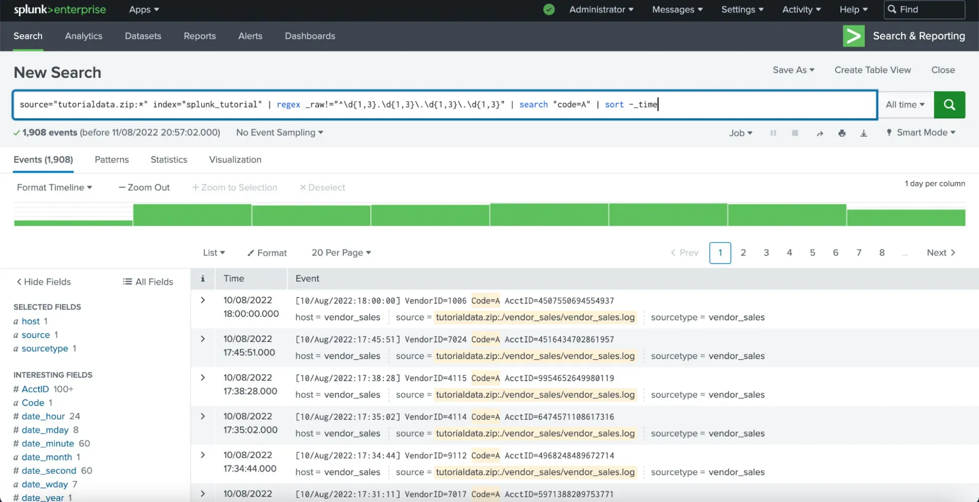 Splunk Dashboard